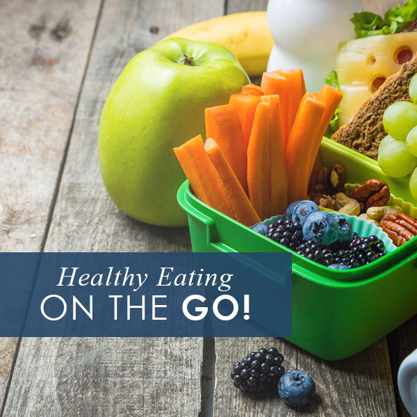 healthy eating on the go graphic