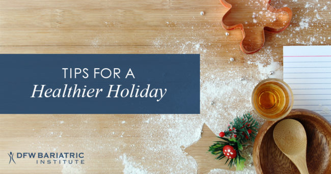 Tips for a healthier holiday graphic