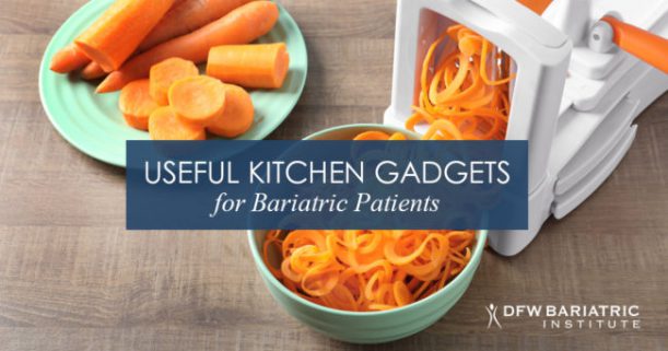 Useful kitchen gadgets for bariatric patients graphic