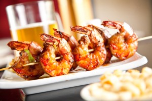 Grilled Shrimp with Mango Barbeque Sauce