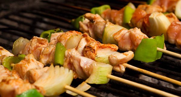 Grilled Chicken and Vegetable Kebabs